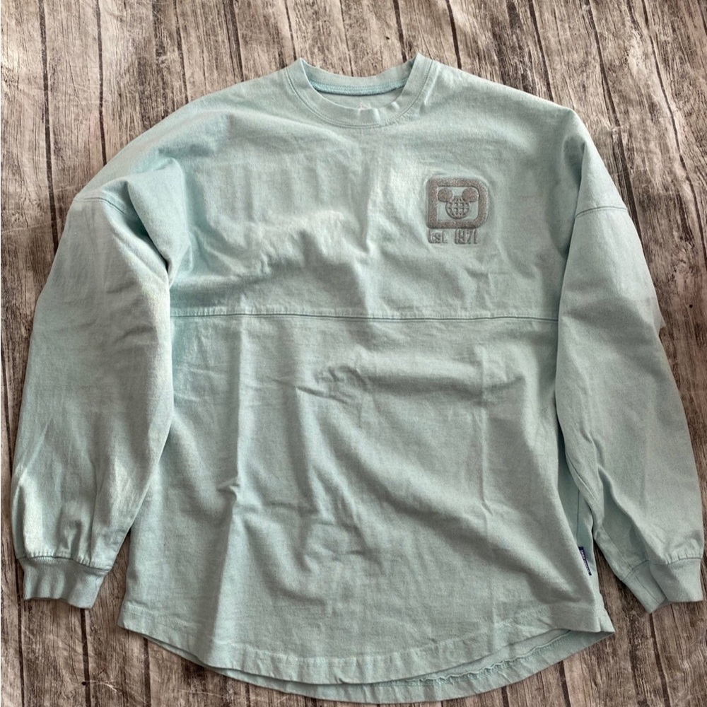 Walt disney world Arendelle Aqua glitter Spirit Jersey size small